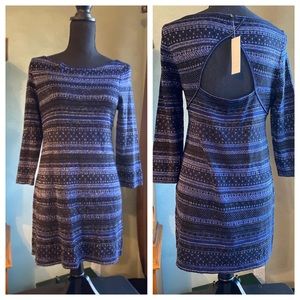 WHBM Fair Isle Boat neck Tunic Top